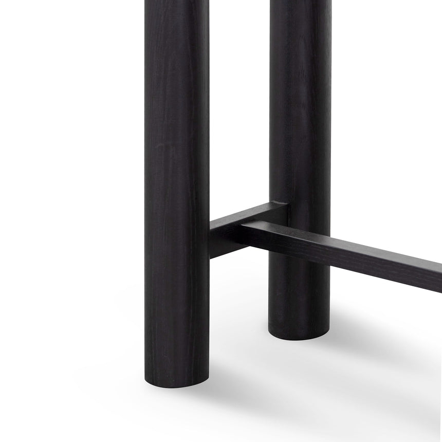1.5m Console Table - Full Black - View 8