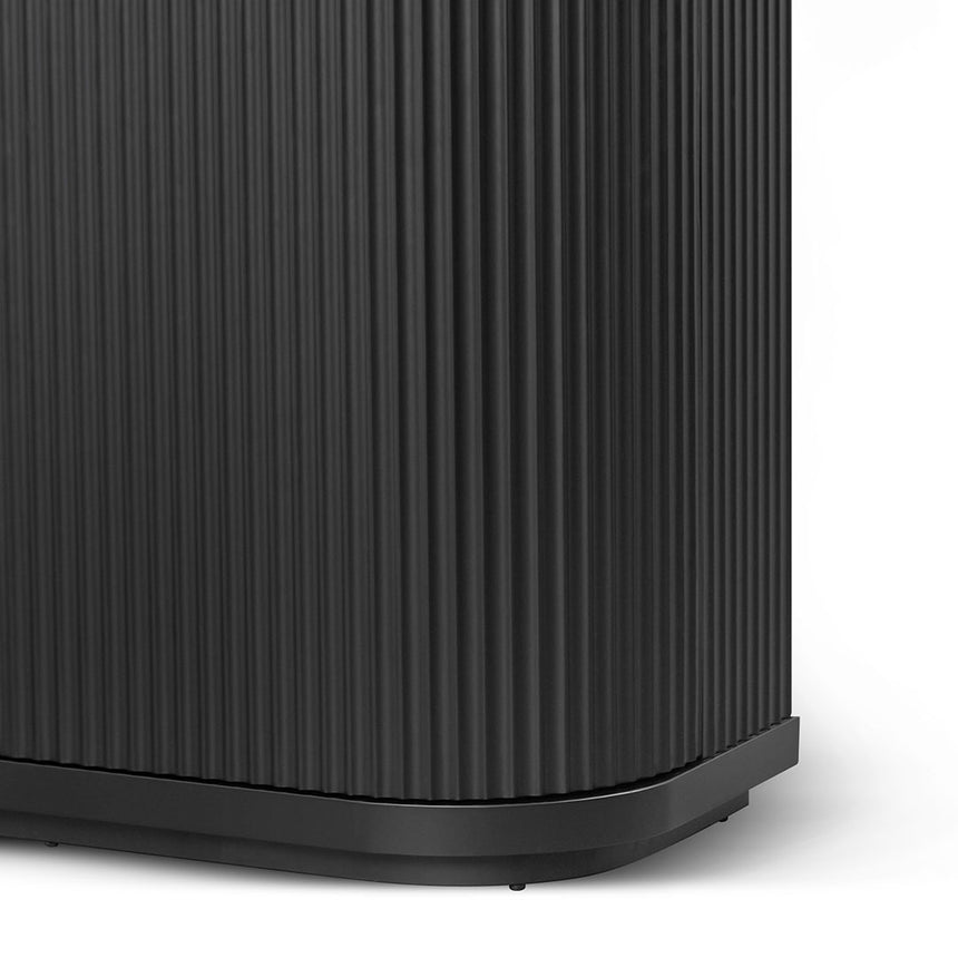 100cm Wooden Storage Cabinet - Black - View 6