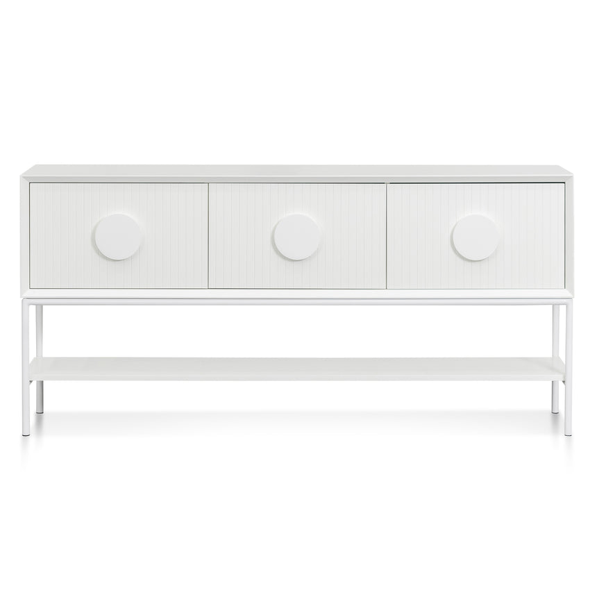 1.8m Console Table - White - View 2