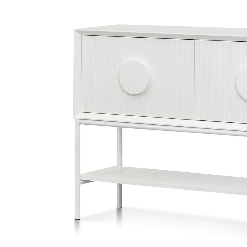 1.8m Console Table - White - View 3