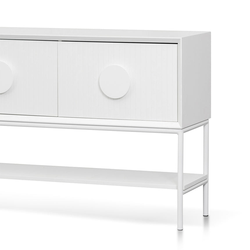 1.8m Console Table - White - View 4