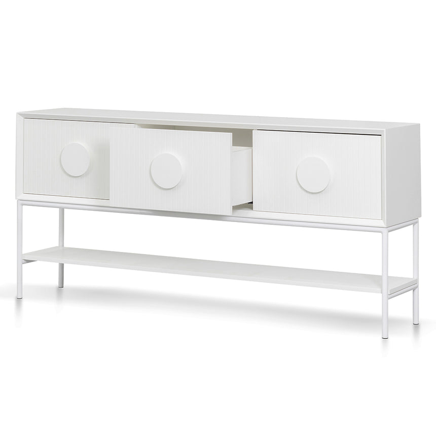 1.8m Console Table - White - View 6