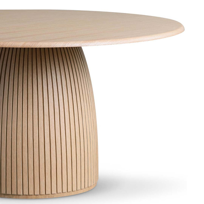 1.4m Round Dining Table - Natural - View 4