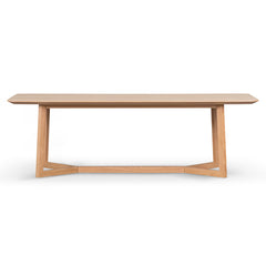 2.4m Wooden Dining Table - Natural