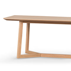 2.4m Wooden Dining Table - Natural