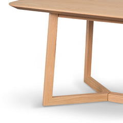 2.4m Wooden Dining Table - Natural