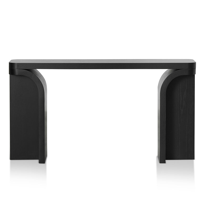 1.5m Console Table - Black Oak - View 2
