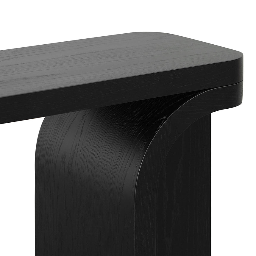 1.5m Console Table - Black Oak - View 8
