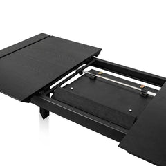 Ex Display - CDT8267-DW Extendable Wooden Dining Table - Black