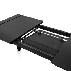 CDT8267-DW Extendable Wooden Dining Table - Black