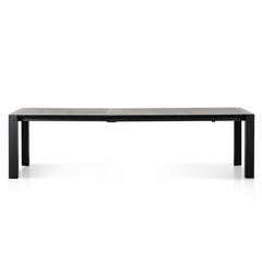 Ex Display - CDT8267-DW Extendable Wooden Dining Table - Black