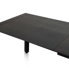 Ex Display - CDT8267-DW Extendable Wooden Dining Table - Black