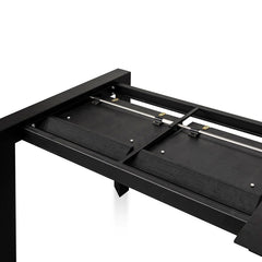Ex Display - CDT8267-DW Extendable Wooden Dining Table - Black