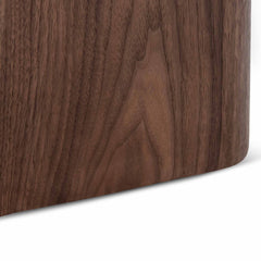 Ex display - CDT6922-BB 1.5m Round Glass Dining Table - Walnut