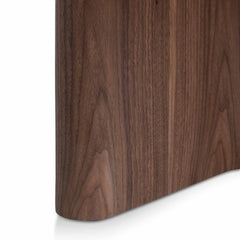 Ex display - CDT6922-BB 1.5m Round Glass Dining Table - Walnut