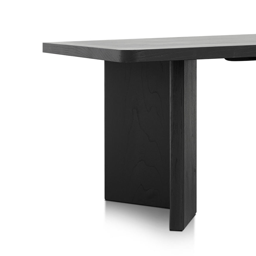 3m Elm Dining Table - Full Black - View 7