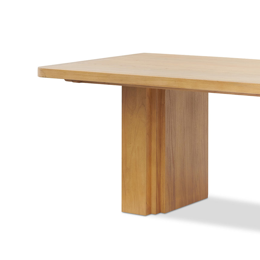 3m Elm Dining Table - Natural - View 4
