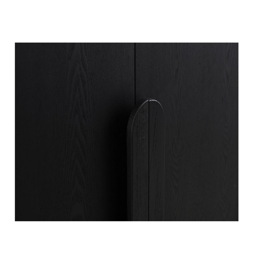 150cm (H) Ash Curve Cabinet - Full Black - View 7