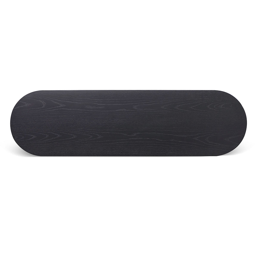 1.4m Console Table - Black Oak - View 3