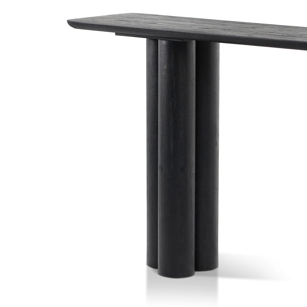 1.6m Console Table - Full Black - View 4