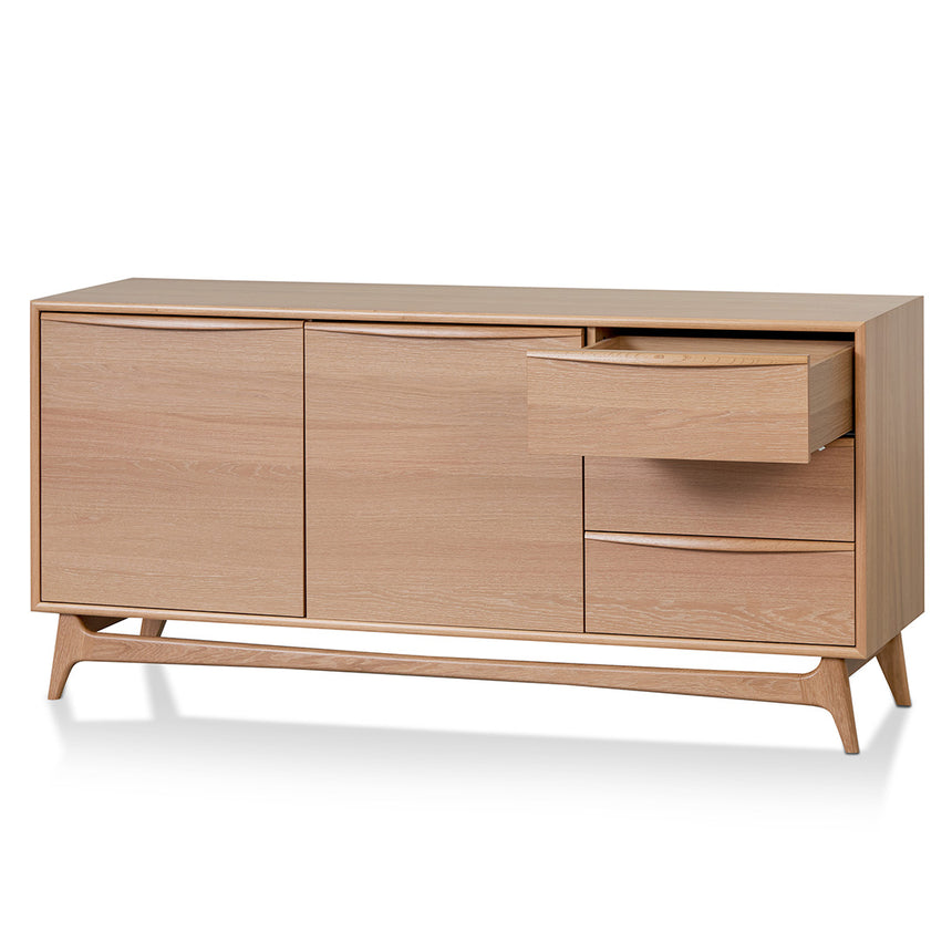 Wide Sideboard Unit with Drawers - Natural Oak - View 4