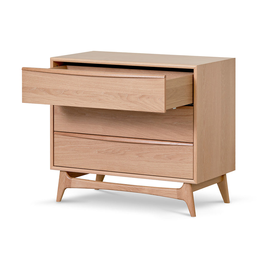 3 Drawer Chest - Natural Oak - View 3
