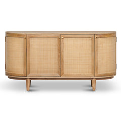 CDT8406-NI 1.7m Natural Elm Sideboard - Rattan Doors
