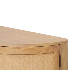CDT8406-NI 1.7m Natural Elm Sideboard - Rattan Doors