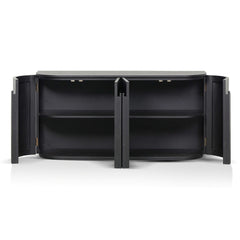 160cm Sideboard | Full Black | Myka Home