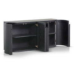 160cm Sideboard | Full Black | Myka Home