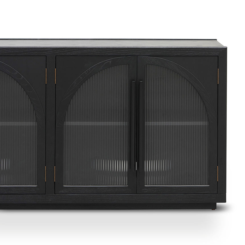 1.78m Sideboard Unit - Full Black - View 5