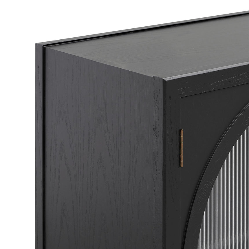 1.78m Sideboard Unit - Full Black - View 6