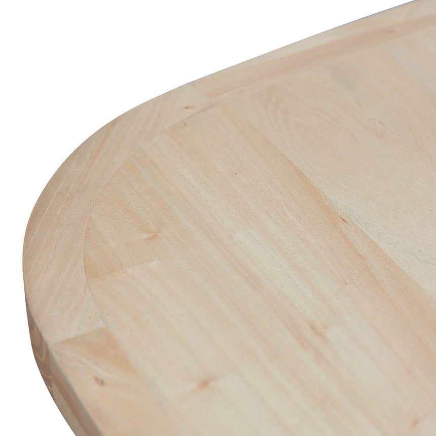 2.4m Elm Dining Table - Light Natural - View 4