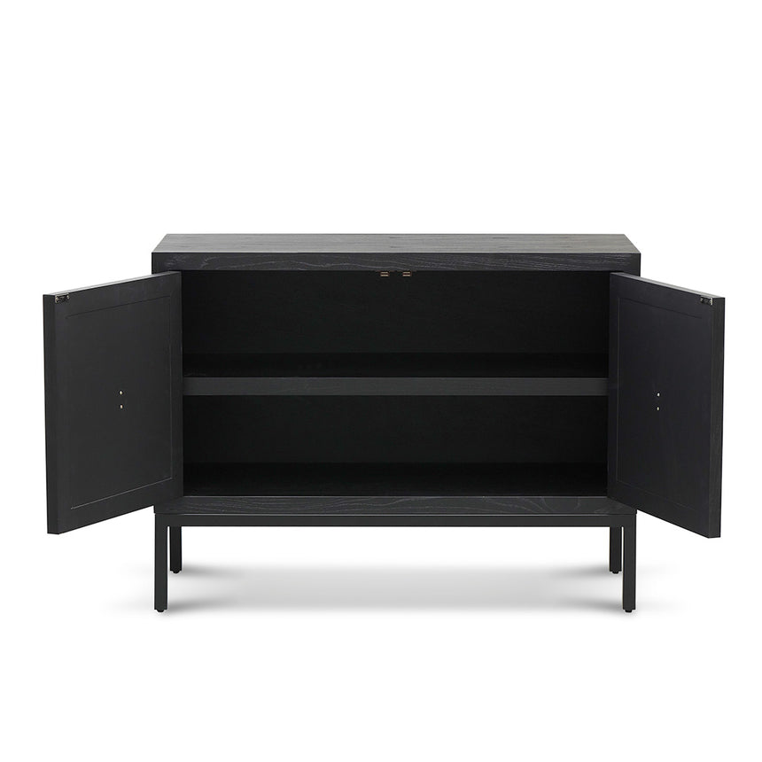 1.08m Elm Sideboard Unit - Full Black - View 5