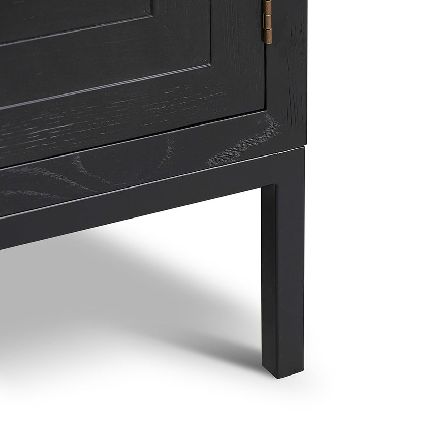 1.08m Elm Sideboard Unit - Full Black - View 9