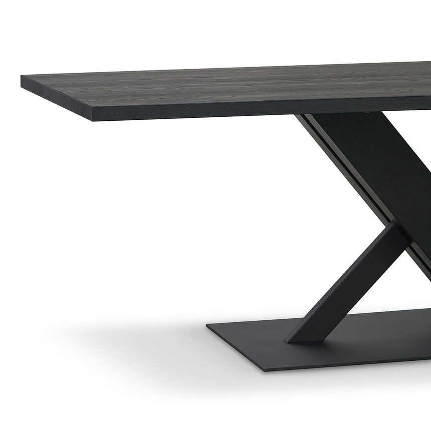 2.2m Dining Table - Full Black - View 4