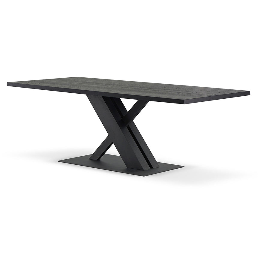 2.2m Dining Table - Full Black - View 5