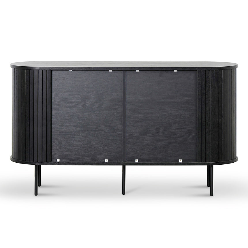1.4m Wooden Buffets Unit - Full Black - View 8