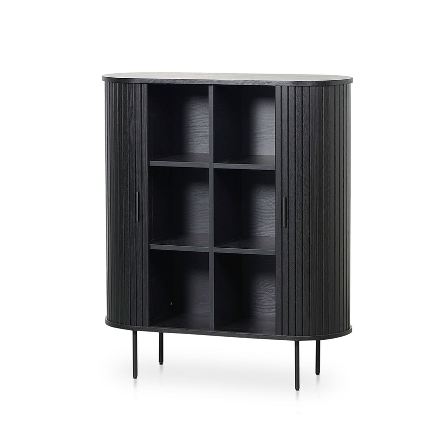 1.18 (H) Wooden Storage Cabinet - Full Black - View 4