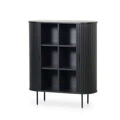 CDT8439-KD 1.18 (H) Wooden Storage Cabinet - Full Black