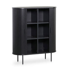 CDT8439-KD 1.18 (H) Wooden Storage Cabinet - Full Black