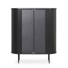 CDT8439-KD 1.18 (H) Wooden Storage Cabinet - Full Black