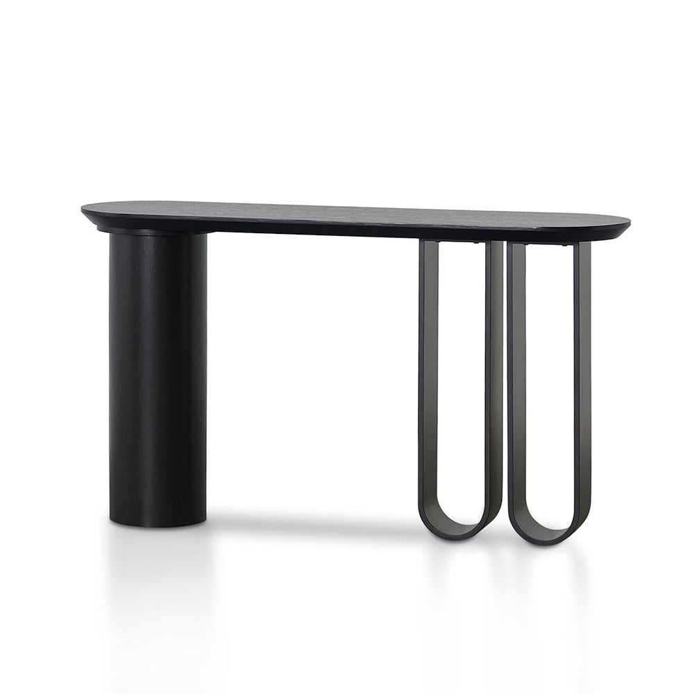 1.4m Console Table - Full Black - View 3