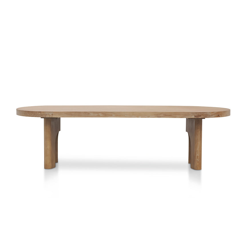 2.8m oval dining table - Natural - View 3