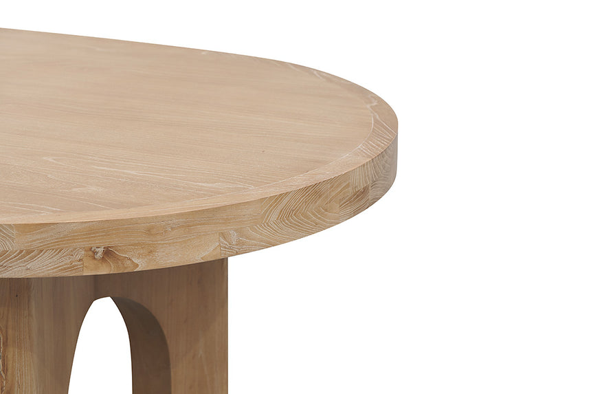 2.8m oval dining table - Natural - View 7