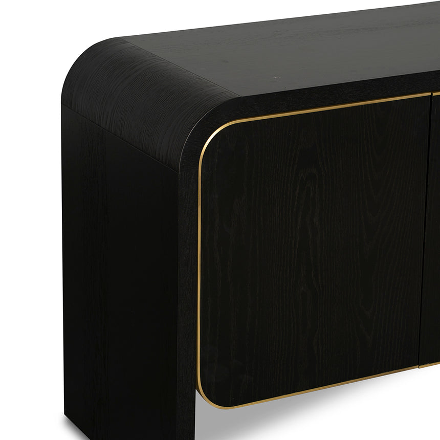 2m Buffet Unit - Textured Espresso Black - View 9