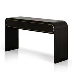 1.5m Console Table - Textured Espresso Black