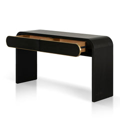 1.5m Console Table - Textured Espresso Black - View 3