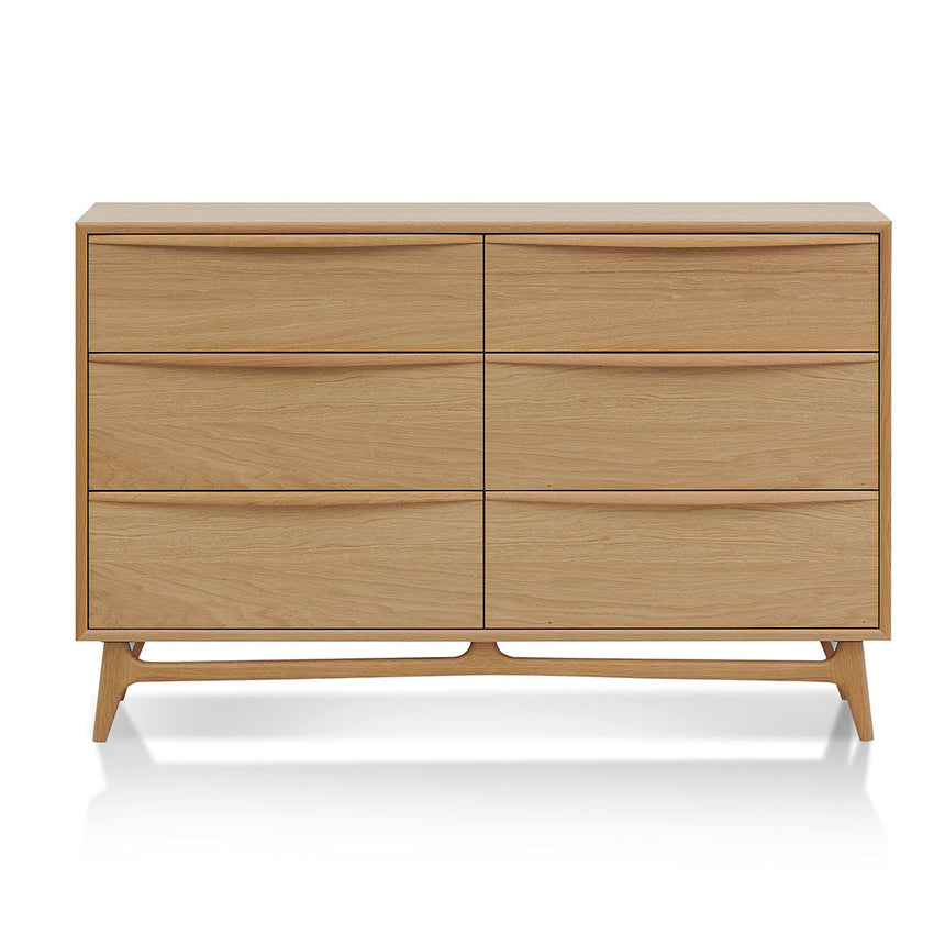 6 Drawer Chest - Natural Oak - View 2
