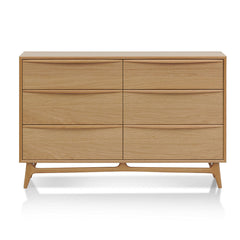 CDT8533-VN 6 Drawer Chest - Natural Oak